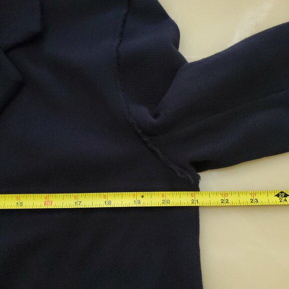 Eileen Fisher Lightweight Organic Cotton Terry Blazer Raw Edge Pockets Size M - Picture 13 of 16